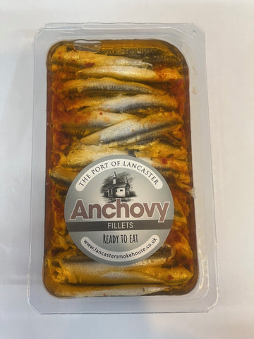 Oriental Marinated Anchovy Fillets In Sunflower Oil (Hot Pepper Sauce)