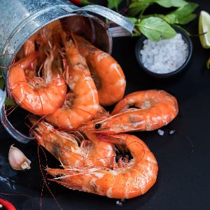 Smoked Shell on Prawns