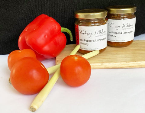 Heritage Kitchen Red Pepper & Lemongrass Chutney 210g